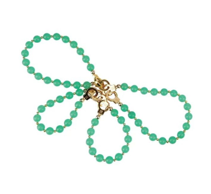 Нефритовые наручники и поножи LOCKINK Jade Handcuffs & Anklecuffs