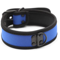 Нашийник з неопрену DS Fetish Collar neoprene blue