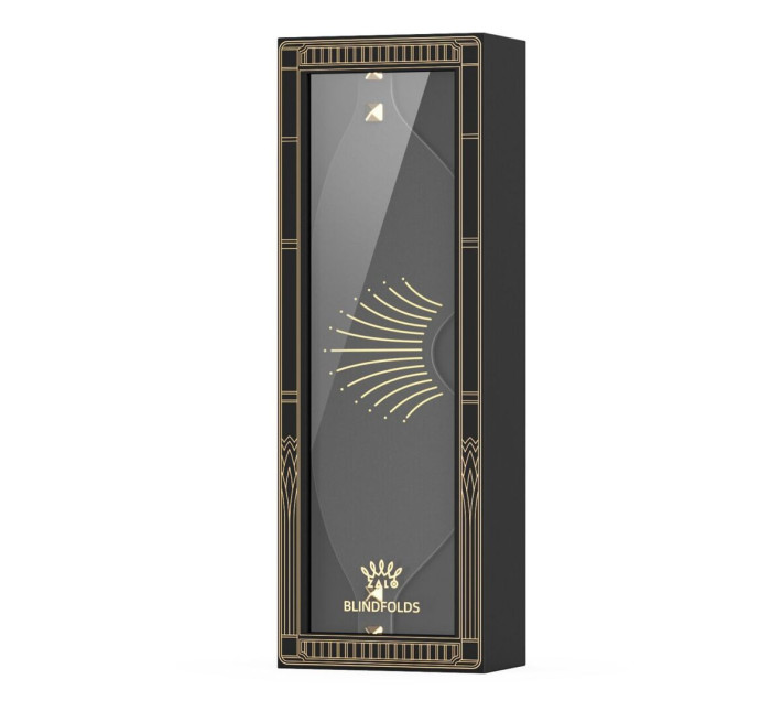 Розкішна маска на очі Zalo Blindfolds Black