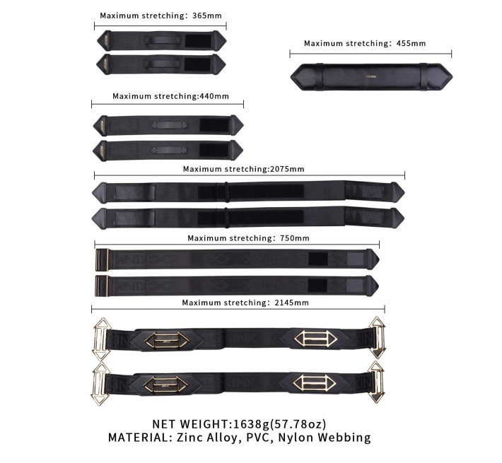 Фіксатори рук і ніг для ліжка LOCKINK BDSM Adjustable Bed Restraint Kit