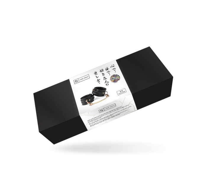 Поножи Liebe Seele Black Organosilicon Anklecuffs, экокожа