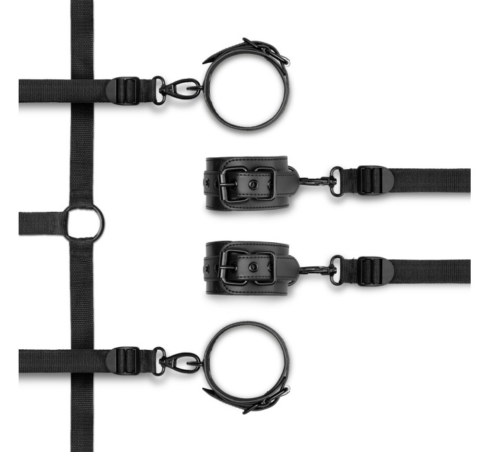 Фіксатор на ліжко з наручниками та поножами Bedroom Fantasies: Under the bed Restraint Bondage Set