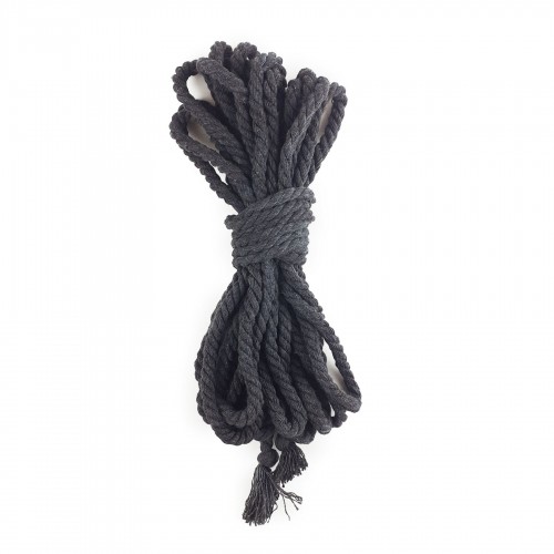 Бавовняна мотузка Art of Sex BDSM 8 метрів, 6 мм, Чорна
