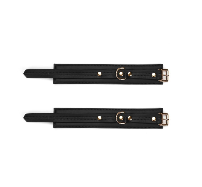 Поножи Liebe Seele Black Organosilicon Anklecuffs, экокожа