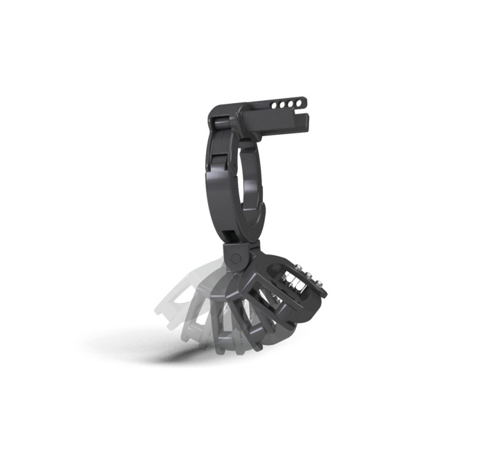 Клетка для члена с электростимуляцией Mystim Pubic Enemy No 3 with Ball Squeezer