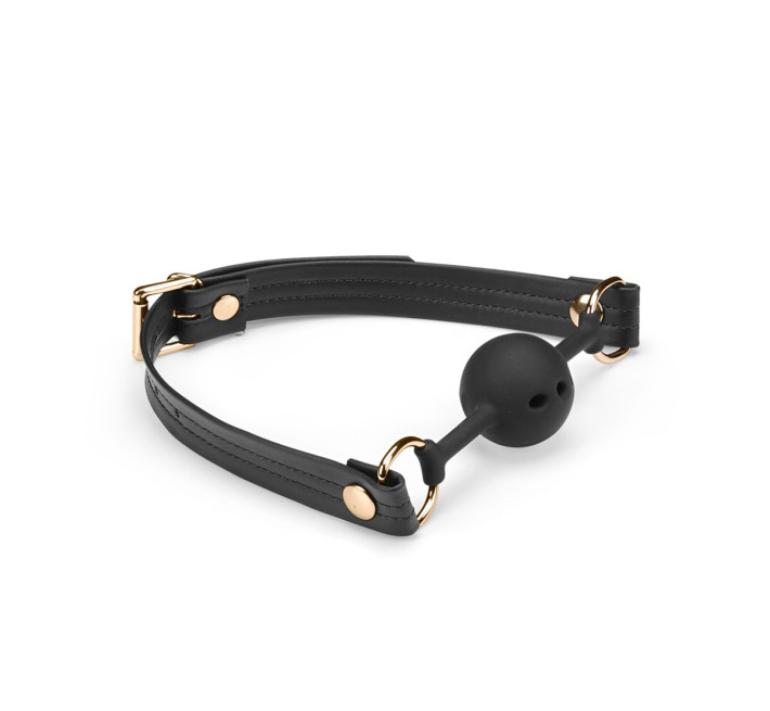 Кляп Liebe Seele Black Organosilicon Ball Gag