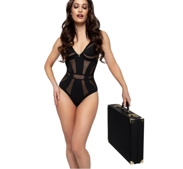 Набор для BDSM Bedroom Fantasies: Bondage Suitcase 13 Pcs - Cow Leather