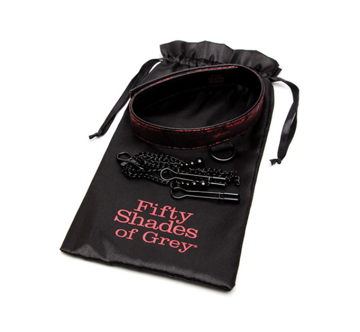Нашийник із затискачами на соски Sweet Anticipation Fifty Shades of Grey Collar Nipp