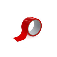 Скотч для бондажа Fetish Tentation Красный 15м не липнет к коже и волоскам, только сам к себе