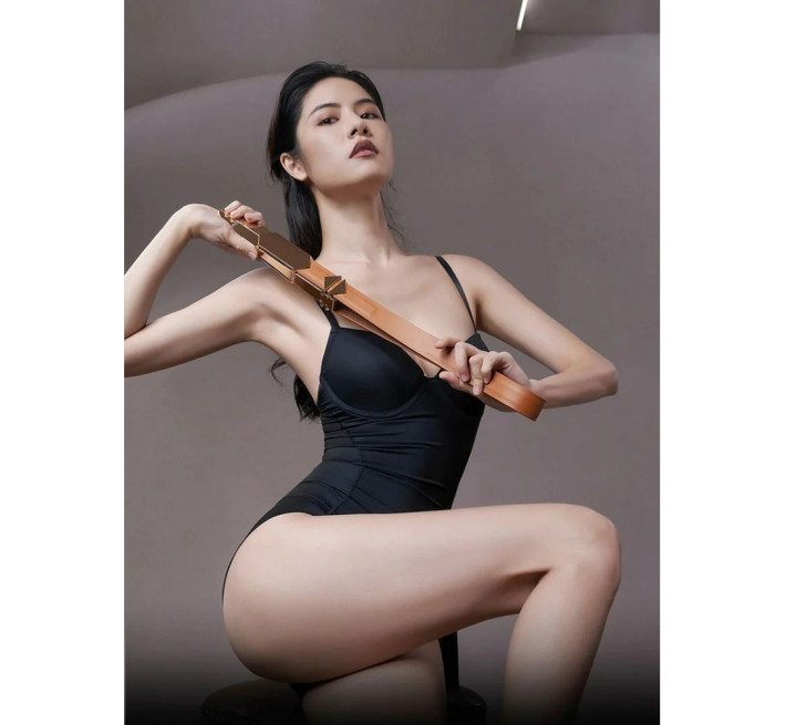 Ремінь з регульованою довжиною Lockink, натуральна шкіра та метал, коричневий