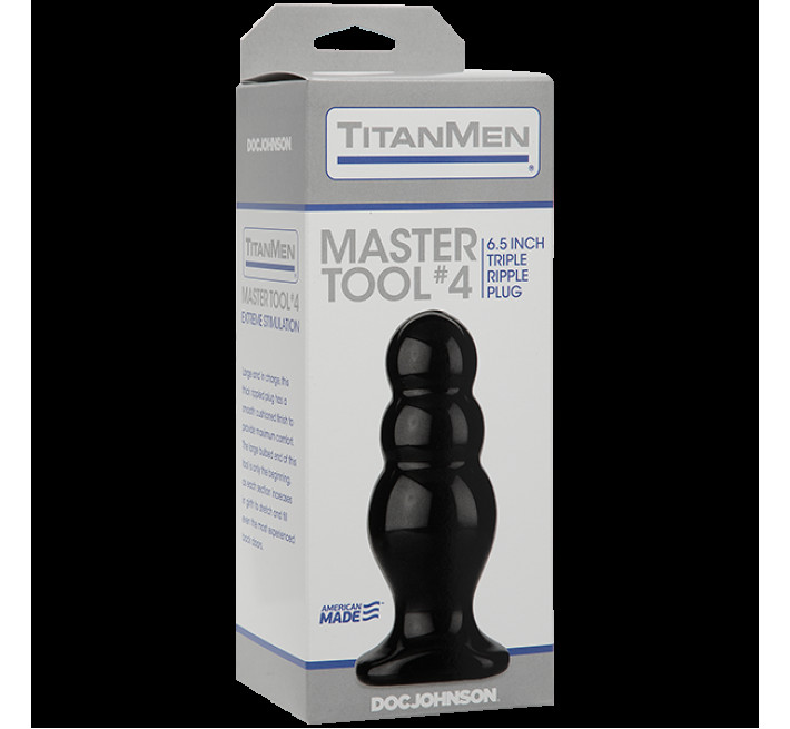 Анальний стимулятор Doc Johnson Titanmen Tools – Master, діаметр 6,6 см