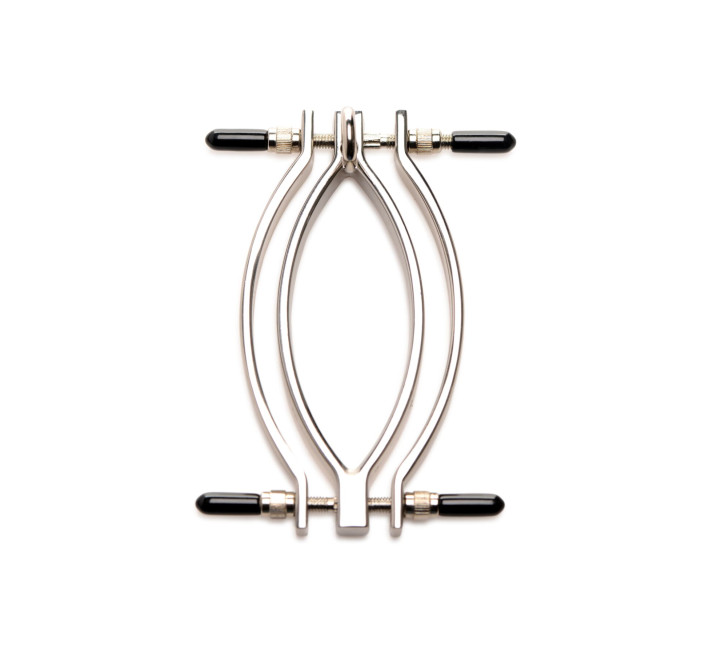 Затискач для статевих губ Master Series: Pussy Tugger Adjustable Vagina Clamp with Chain