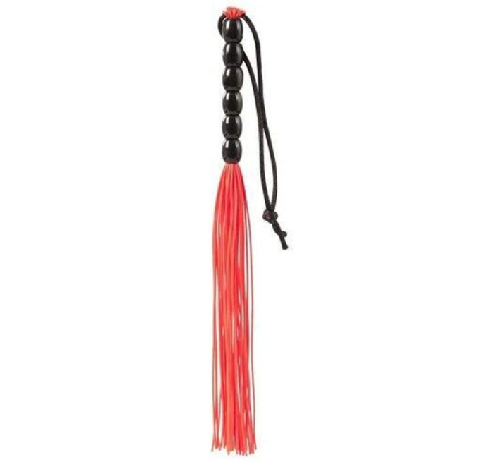 Міні флогер DS Fetish Leather flogger Червоний, 22 см