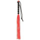 Міні флогер DS Fetish Leather flogger Червоний, 22 см