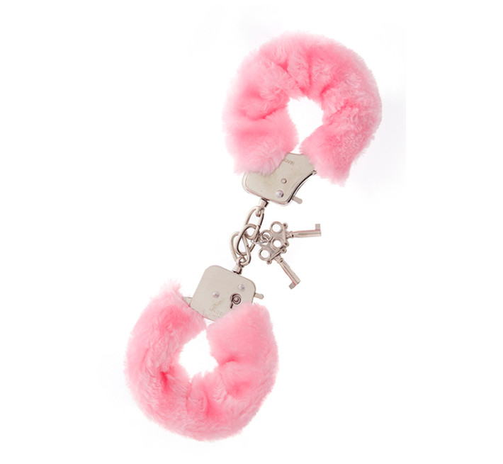 Наручники Dreamtoys Metal Handcuff with Plush Рожеві