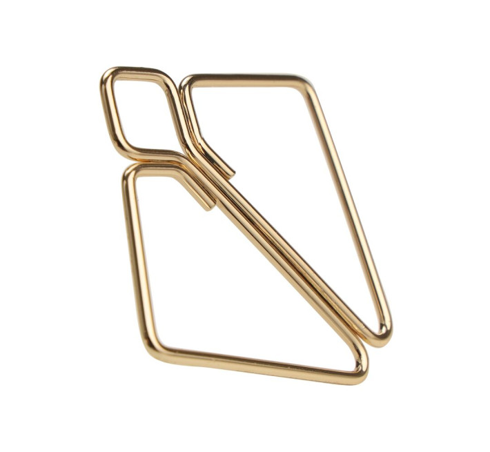 Затискачі для сосків з важкою підвіскою LOCKINK Nipple Clamps with Heavy Pendant - Golden