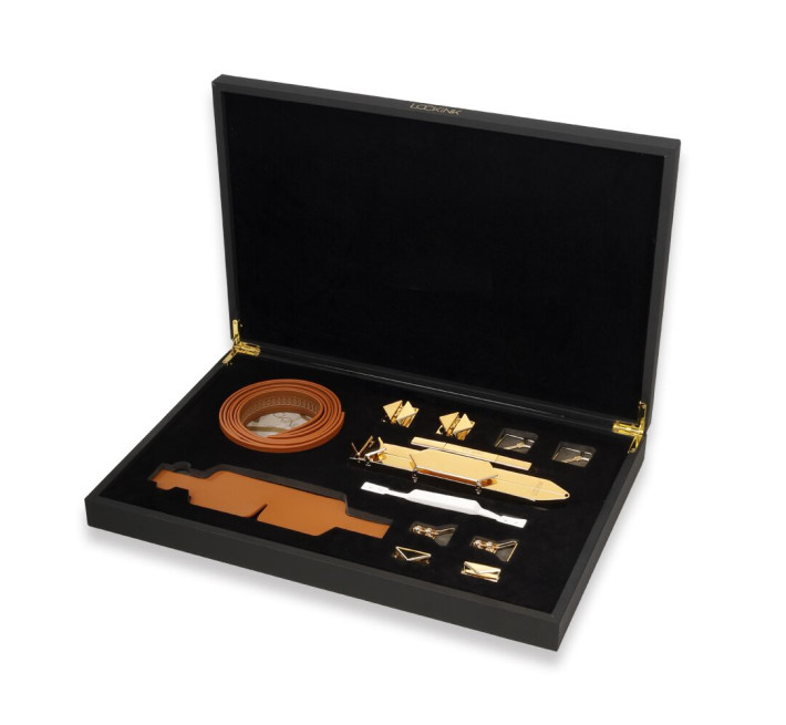 БДСМ-набір LOCKINK Teasing & Impact-Play Brown Set