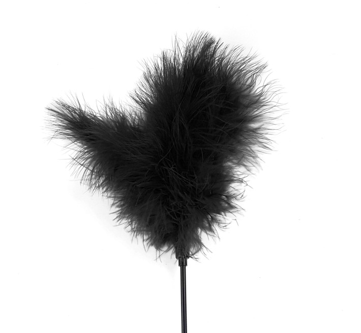 Лоскітка з пером індика Art of Sex – Feather Paddle, чорна