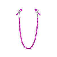 Затискачі для сосків з ланцюжком Feral Feelings - Nipple clamps Classic, рожевий