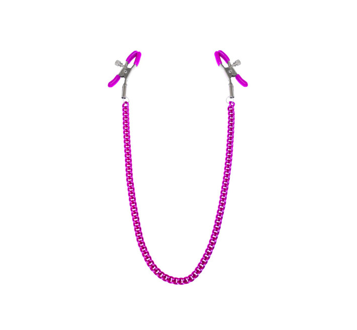 Затискачі для сосків з ланцюжком Feral Feelings - Nipple clamps Classic, рожевий