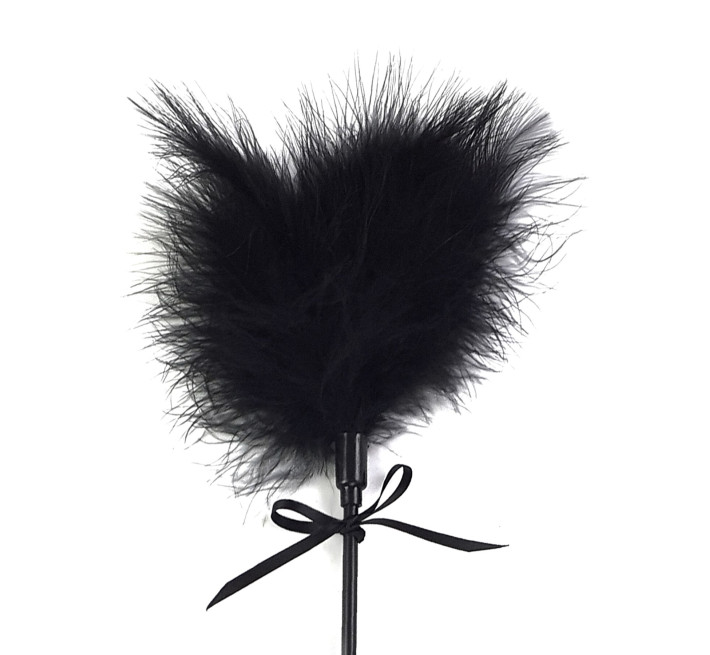 Лоскітка зі шльопалкою Піка Art of Sex – Puff Peak, чорна