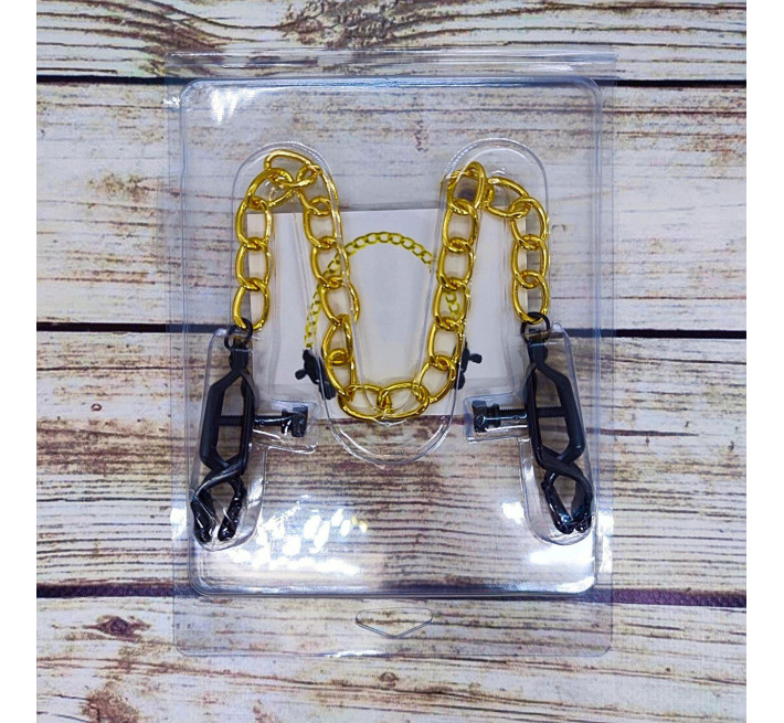 Зажимы на соски Lucky Bay Nipple play прищепки Gold