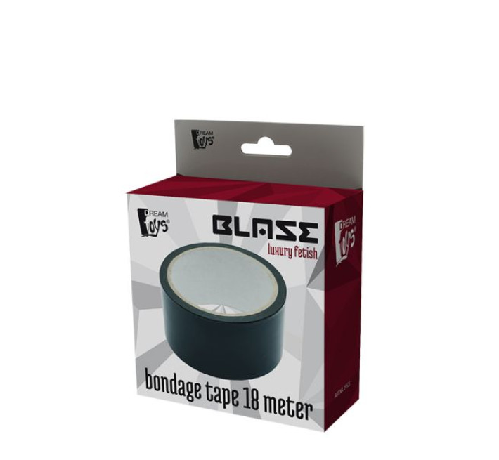 Бондажна стрічка Dreamtoys Blaze Bondage Tape 18 м Чорна