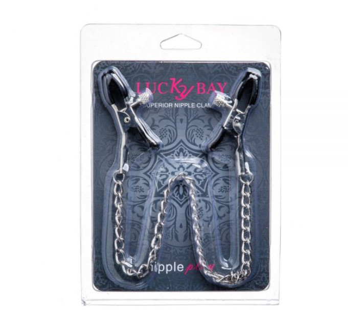 Затискачі на соски Lucky Bay Nipple play Thin Chain Metall