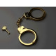 Наручники металлические позолоченные массивные Lockink