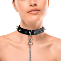 Нашийник з шипами та повідцем Art of Sex Collar Spikes and Leash Нашийник з шипами та повідцем Art of Sex Collar Spikes and Leash