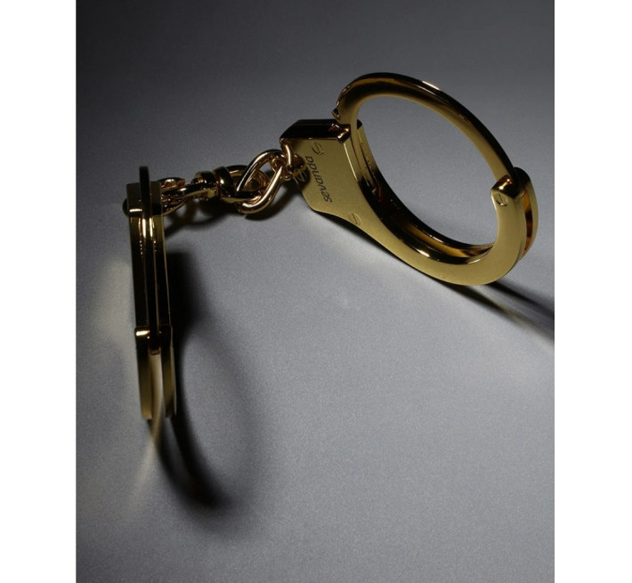 Наручники металлические позолоченные массивные Lockink