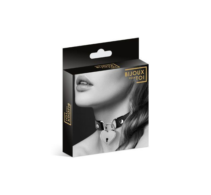 Чокер Bijoux Pour Toi HEART LOCK чорний