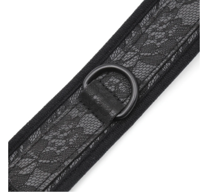 Нашийник з повідцем DS Fetish Collar with leash black