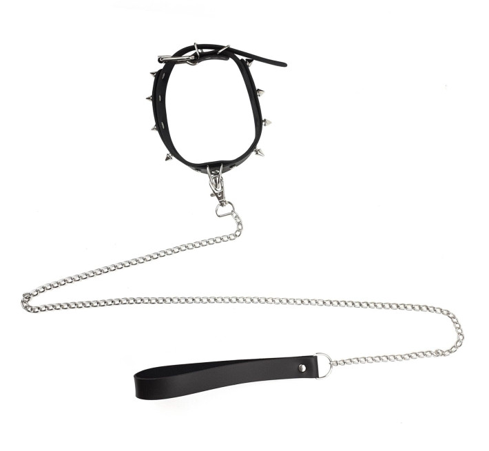 Ошейник с шипами и поводком Art of Sex Collar Spikes and Leash