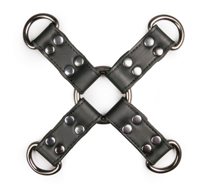 Хрестовина EasyToys Zwarte Kunstleren Hogtie