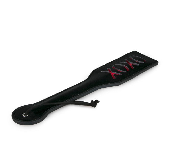 Паддл з екошкіри EasyToys Zwarte Leren Paddle, чорний, 32.5 см