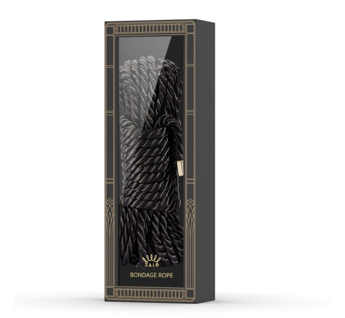 Роскошная веревка для Шибари Zalo Bondage Rope Black