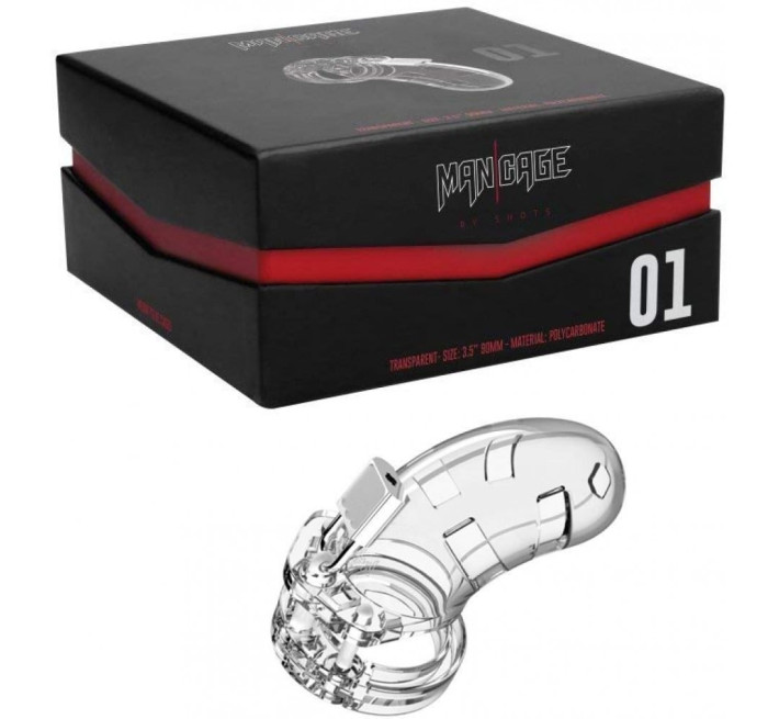 Пояс вірності ManCage №1 Transparent 3.5 Inch, прозорий
