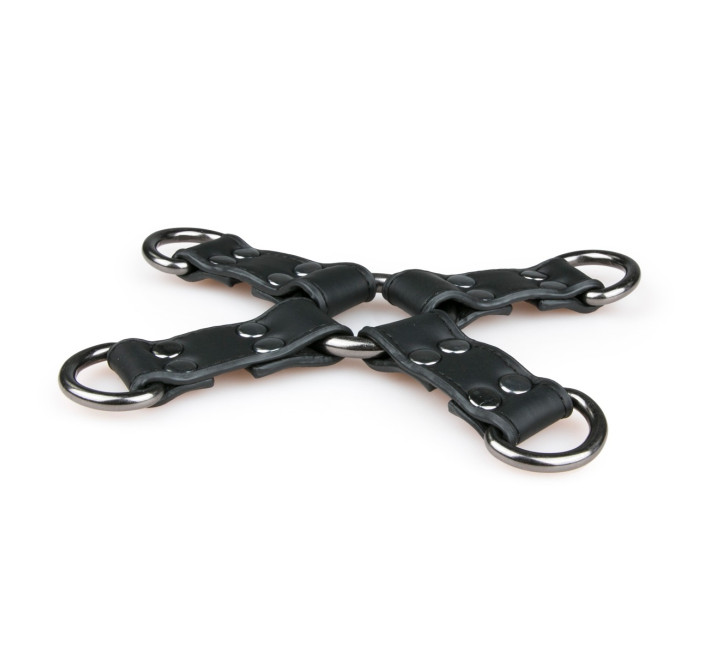 Хрестовина EasyToys Zwarte Kunstleren Hogtie