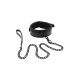 Нашийник з повідцем Dream toys BLAZE LUXURY COLLAR AND LEASH CROCO BLACK