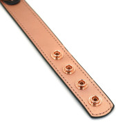 Ошейник с зажимами для сосков Liebe Seele Rose Gold Memory Collar with Nipple Clamps, кожа Ошейник с зажимами для сосков Liebe Seele Rose Gold Memory Collar with Nipple Clamps, кожа