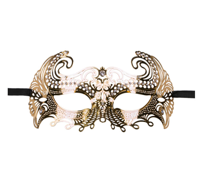 Маска металева EasyToys Venetiaans Masker Gold 25494
