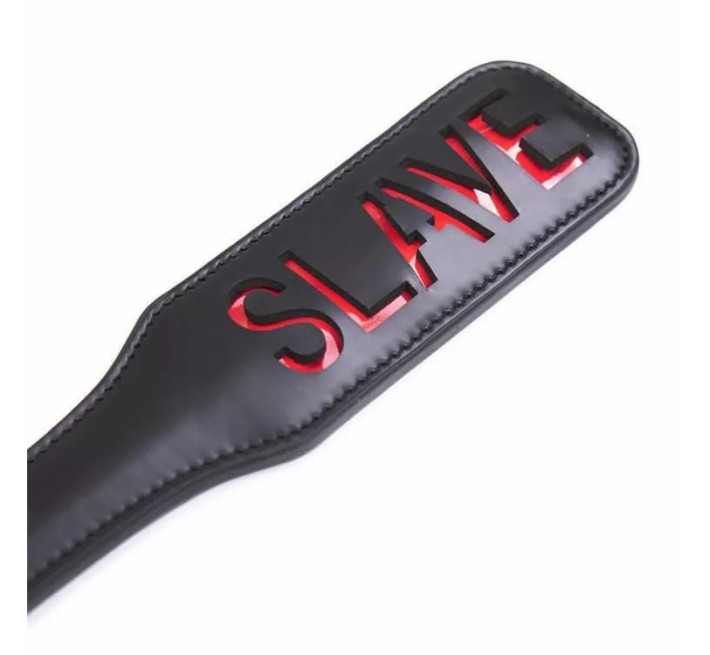 Шлепалка овальная с вырезом SLAVE PADDLE, черная, 31,5 см