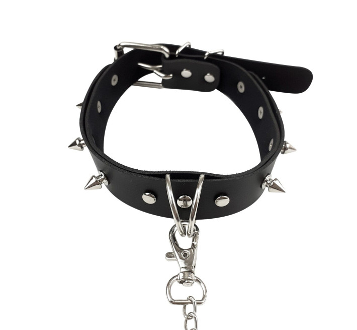 Ошейник с шипами и поводком Art of Sex Collar Spikes and Leash