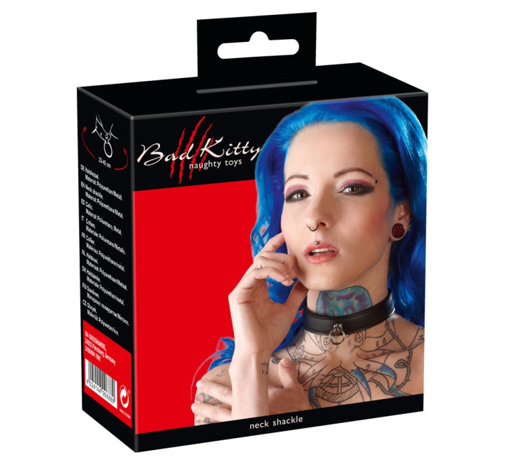 Нашийник Bad Kitty Bondage Collar Чорний