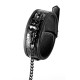 Нашийник з повідцем Dream toys BLAZE LUXURY COLLAR AND LEASH CROCO BLACK