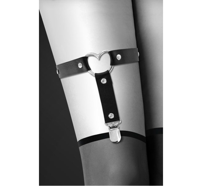 Гартер Bijoux Pour Toi WITH HEART чорний