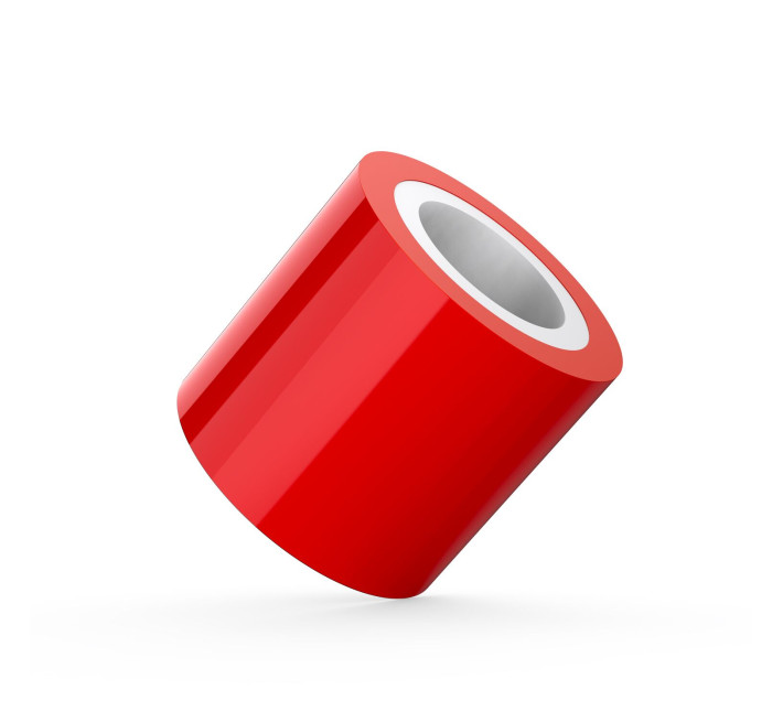 Скотч для бондажа Liebe Seele Bondage Tape Red 25м, не липнет к коже и волосам, без следов