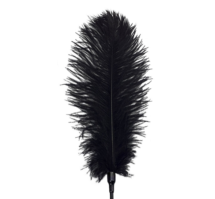 Щекоталка со страусиным пером Art of Sex – Feather Tickler, черная