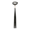Ошейник с флоггером Rosy Gold - Collar with Flogger - Black